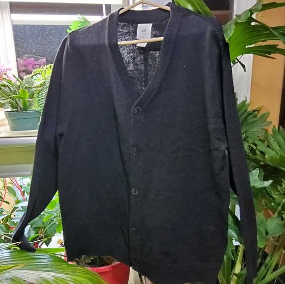 H&M Men's Black Cardigan Sweater - Picture 1 of 6